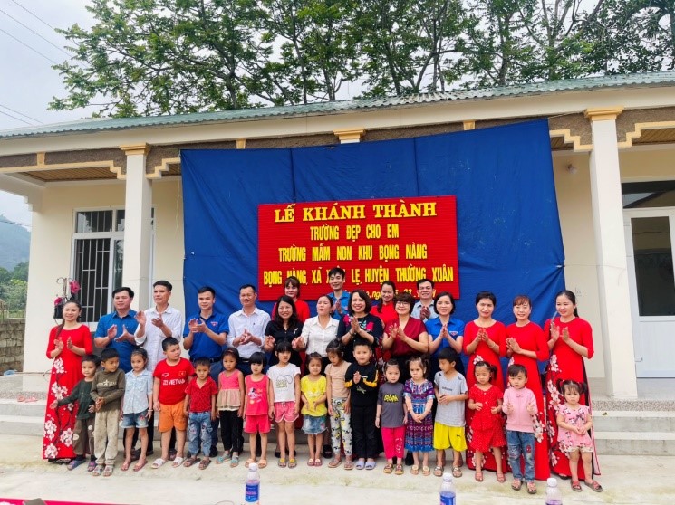 KHÁNH THÀNH TRƯỜNG MẦM NON BỌNG NÀNG, XÃ XUÂN LẸ, HUYỆN THƯỜNG XUÂN, TỈNH THANH HÓA